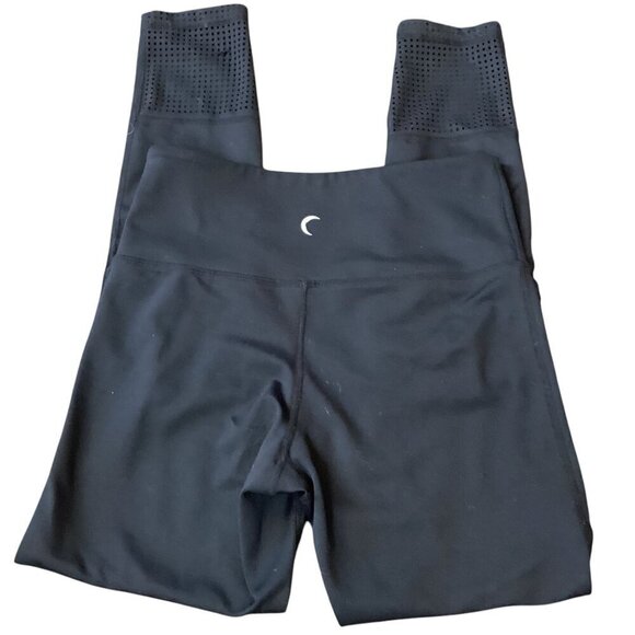 ZYIA Active Black Moto High Waisted Leggings Sz 2 #315J - Picture 6 of 9